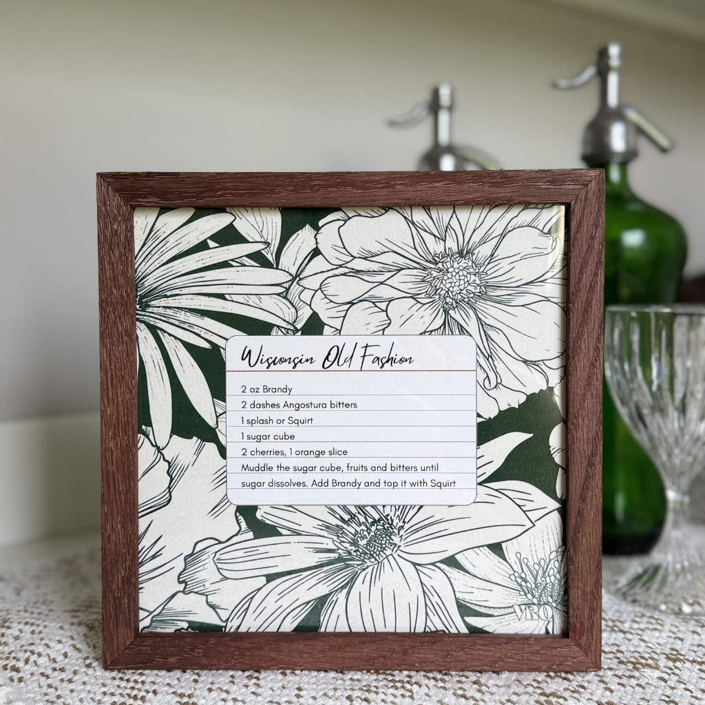 Framed Personalized Recipe Prints